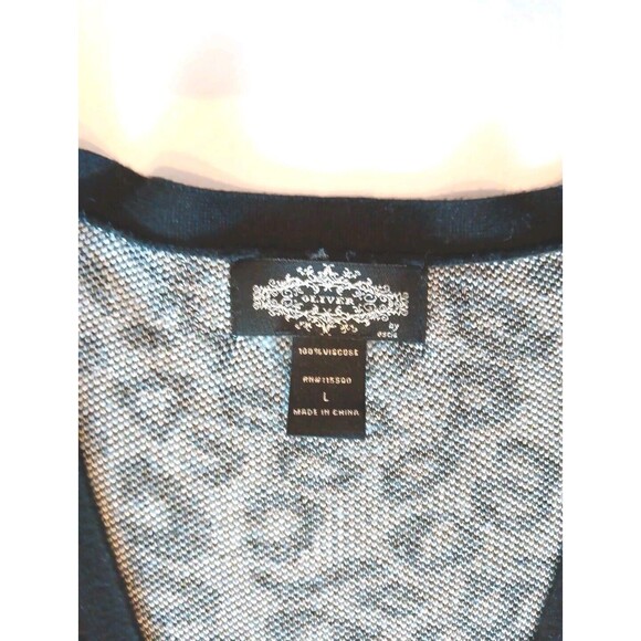 Oliver Leopard Print Cardigan Size Large Viscose Ombre Beige Brown Black - Picture 10 of 16